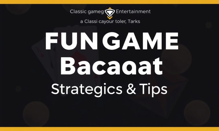 經典遊戲娛樂：Fungame百家樂攻略與技巧分享